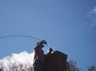 working with a chimney cap